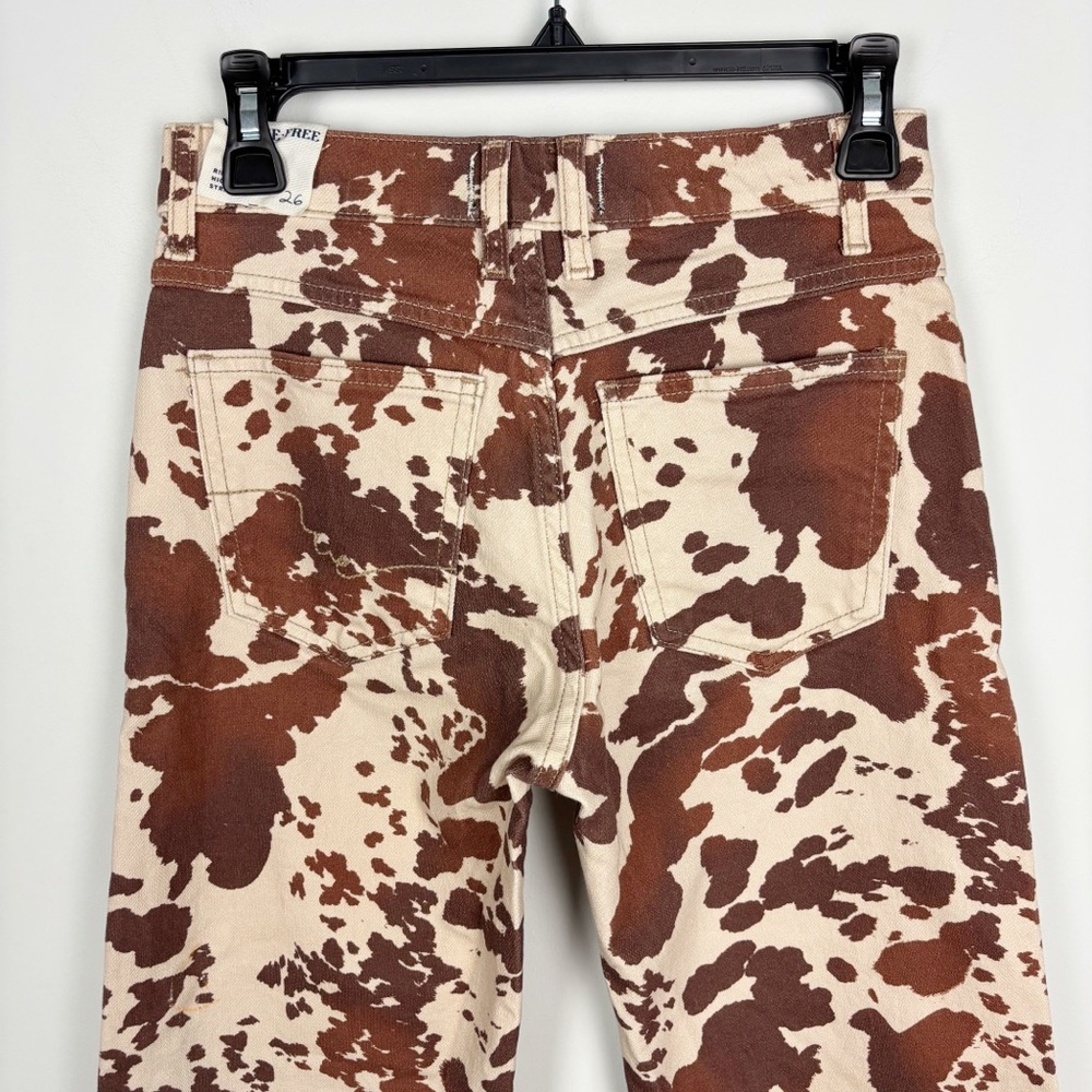 Free People Risk Taker Printed Wide Leg in Tea Combo Size 26 - Picture 8 of 16